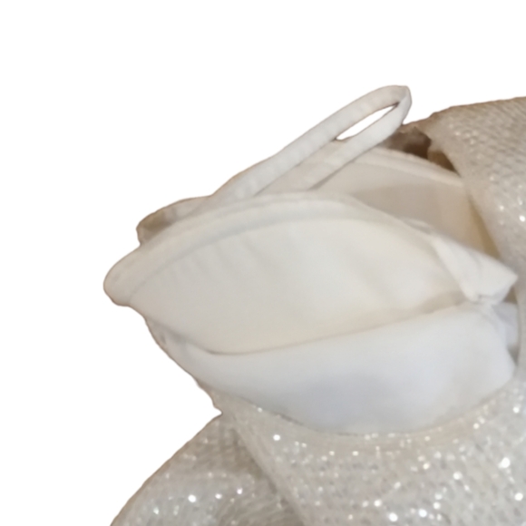 NWT Adrianna Papell Evening Sequin Silk Top - Picture 6 of 8